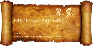 Müllner Zénó névjegykártya